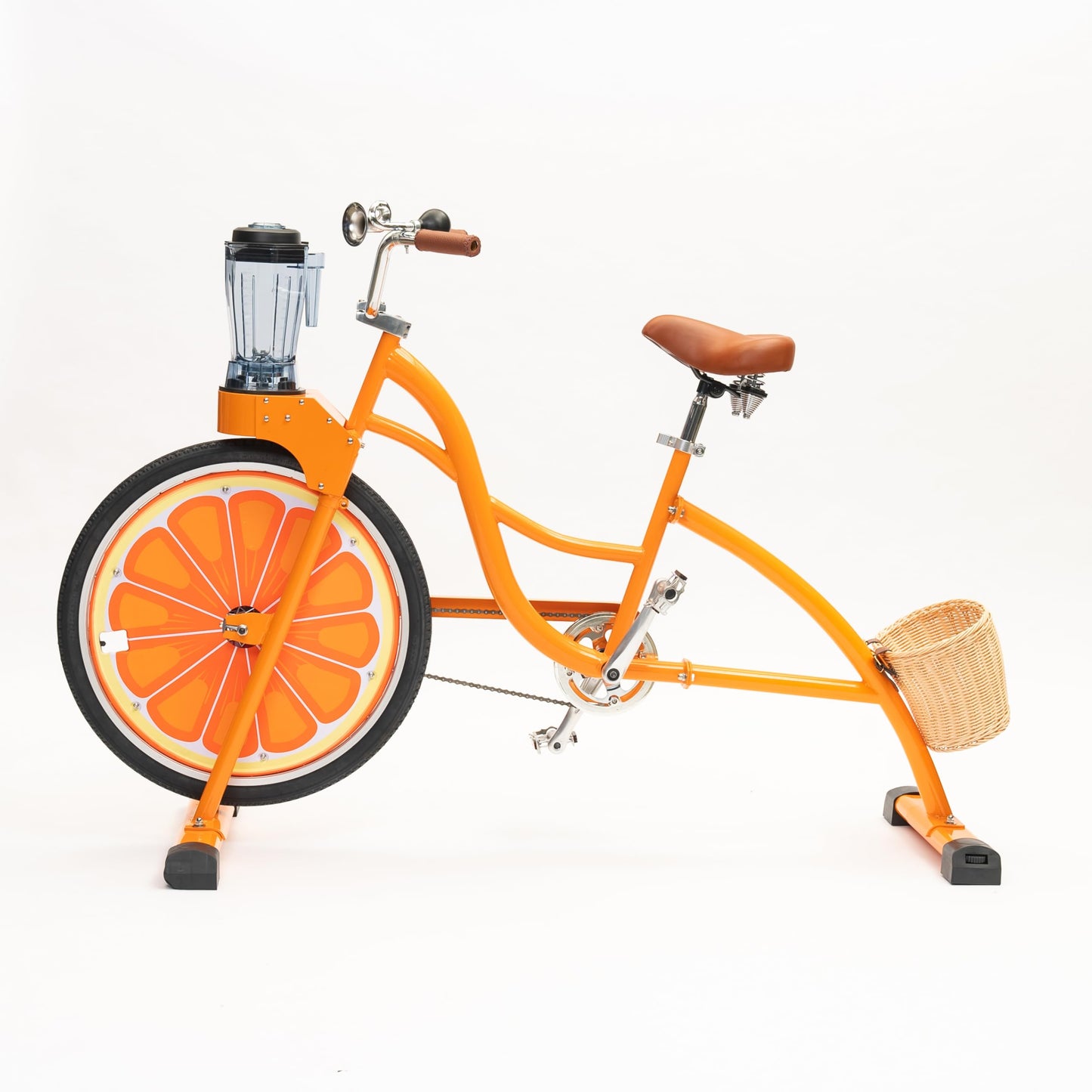 Beach Party Blender Bike - Stationary Smoothie Blender & Juicer Smoothie Bike/customized Cheap juicer blender bike Stationary bike (Orange)