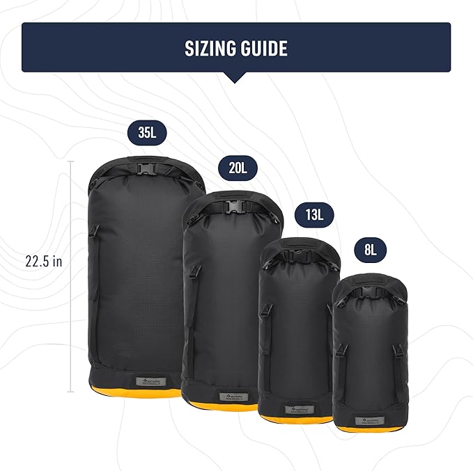 Sea to Summit eVac Heavy Duty Compression Dry Bag, Waterproof Dry Storage, 35 Liter