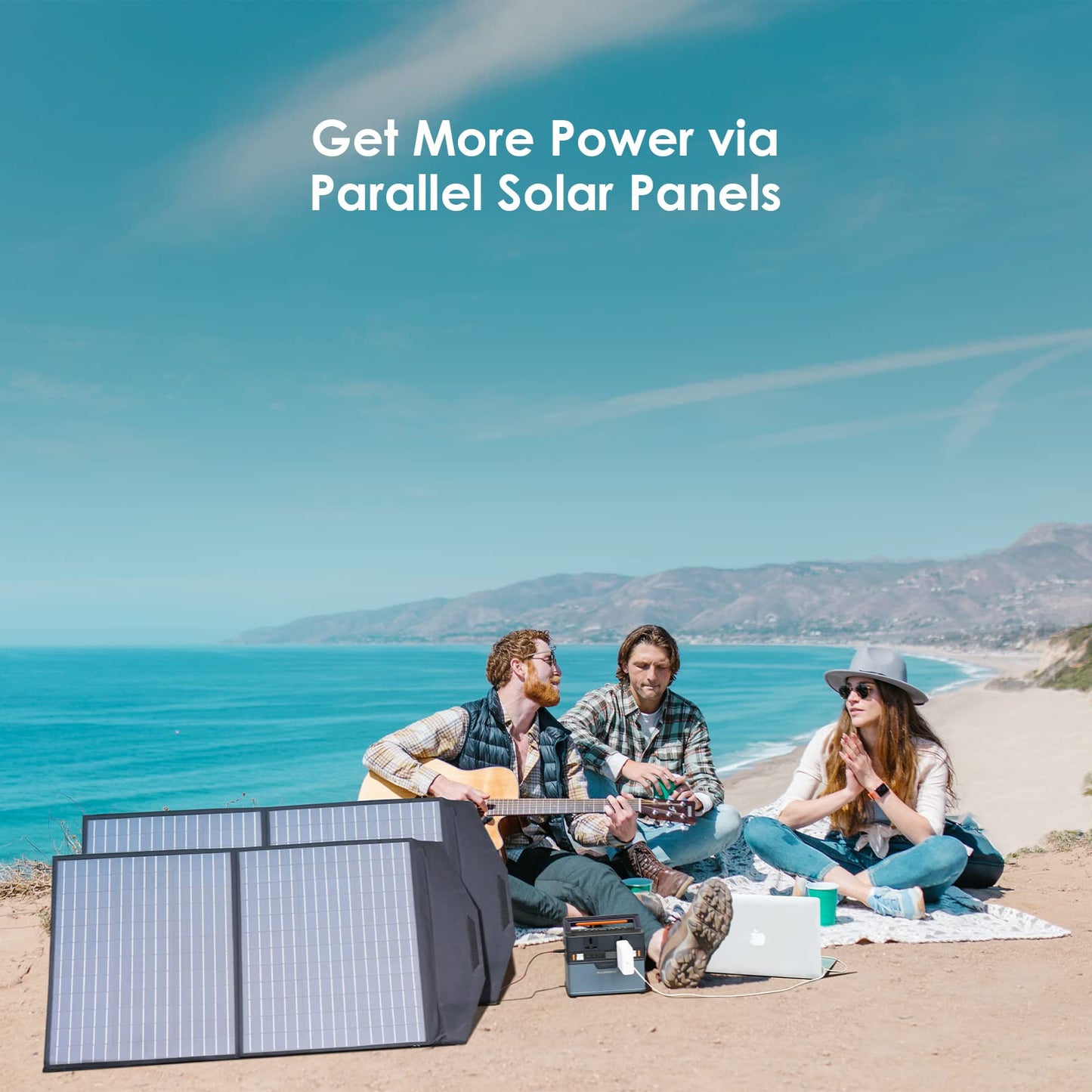 ALLPOWERS SP027 Foldable Solar Panel 100W, IP66 Portable Solar Panel kit with 18V Output, 22% Efficiency Module for Outdoor Camping, Portable Power Station, Laptops, Motorhome, RV