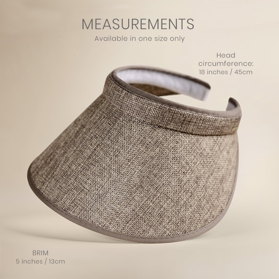 de la heart Wide Brim Sand Visor Sunhat for Women