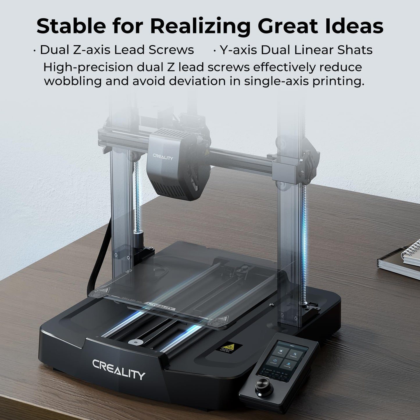 Creality Ender 3 V3 SE 3D Printer Bundle 2kg Black & White PLA 1.75mm