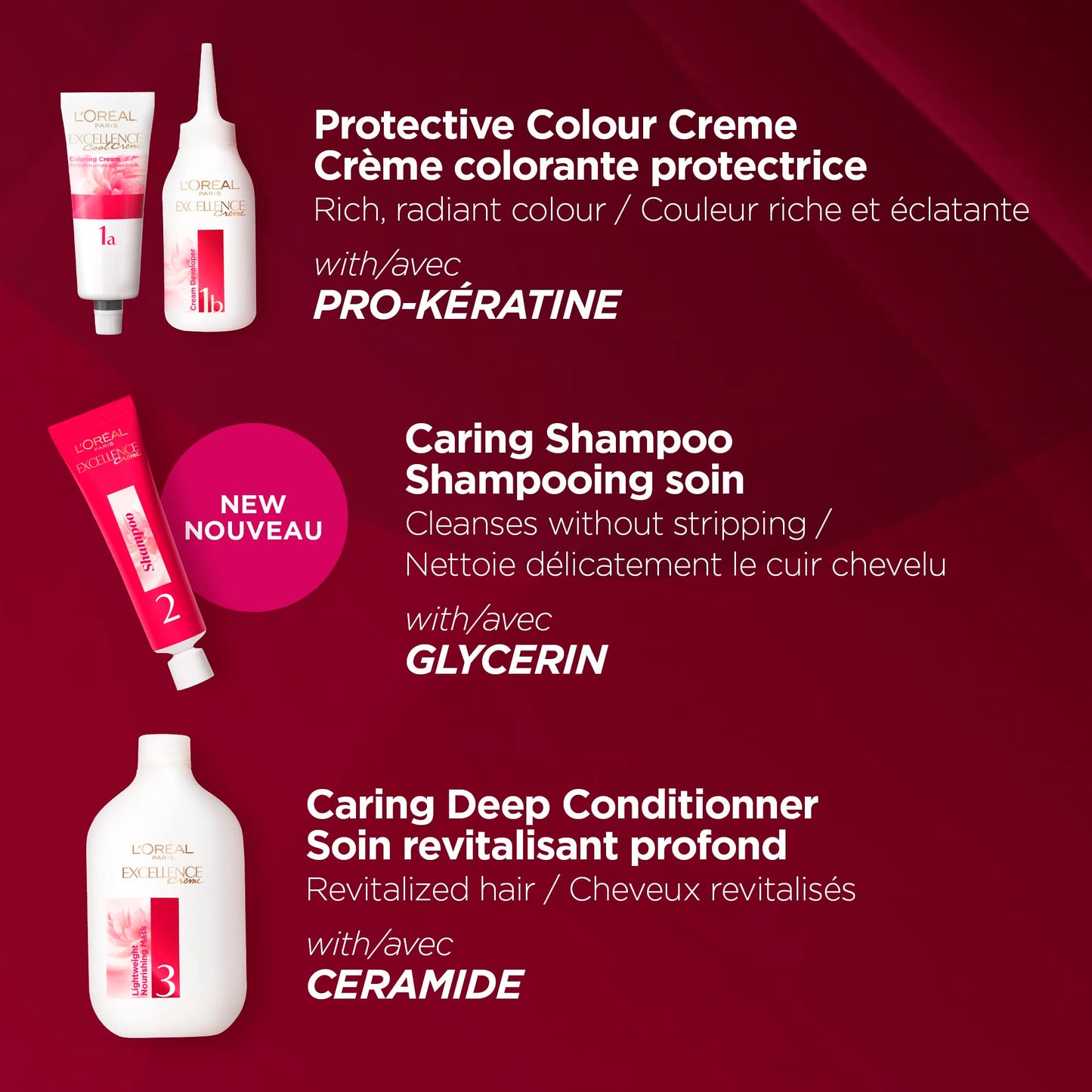 L'Oreal Paris Excellence Cool Supreme Permanent Hair Color, Ash, 100 Percent Gray Coverage Hair Dye, Anti-Brass regimen includes gentle shampoo, and an anti-brass conditioner