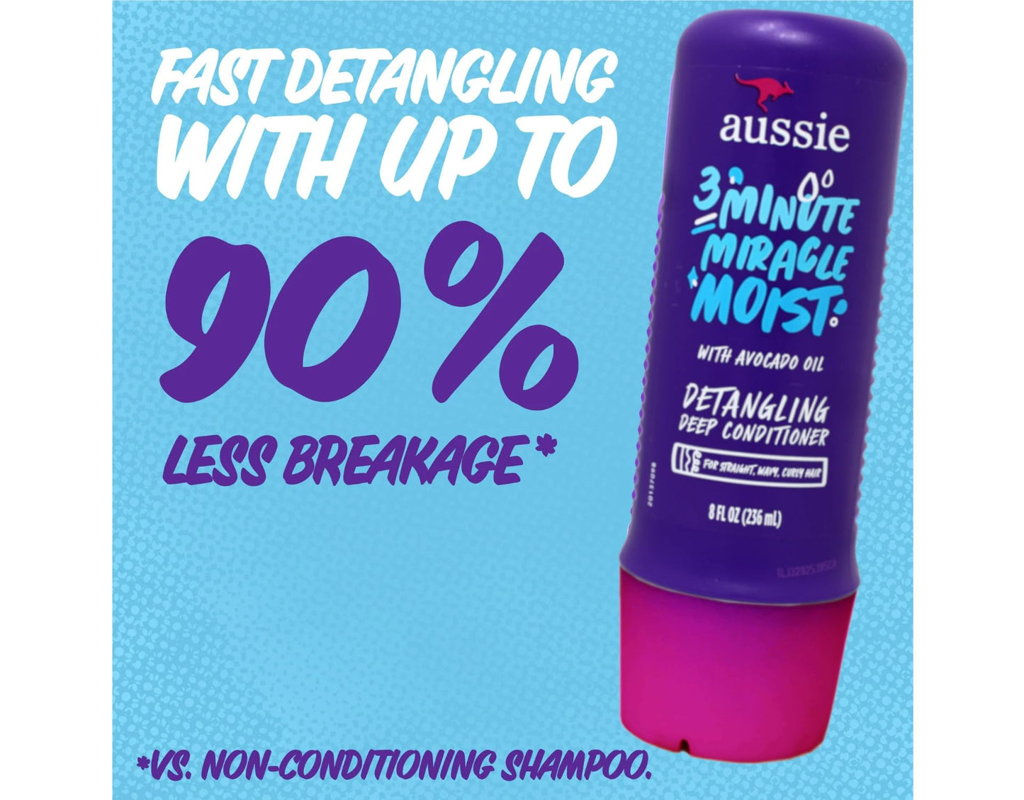 Aussie 3 Minute Miracle Moist Deep Conditioner, 8 oz