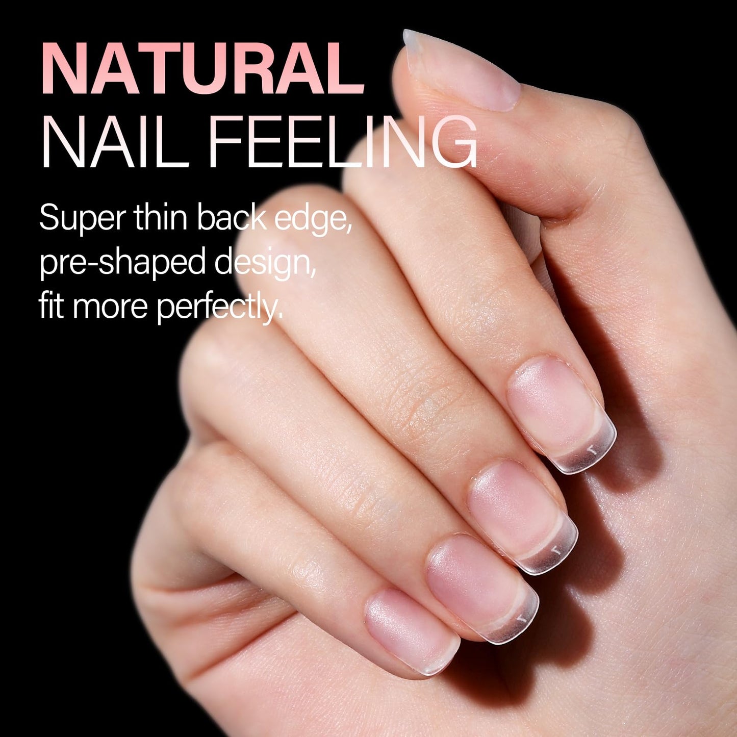 AILLSA Extra Short Square Nail Tips Gel XS Nails Tips Acrylic Press On Squoval Nail Tip 240 PCS False Full Cover Matte Nails Tip Kit 15 Sizes with Storage Box for Valentine's Day