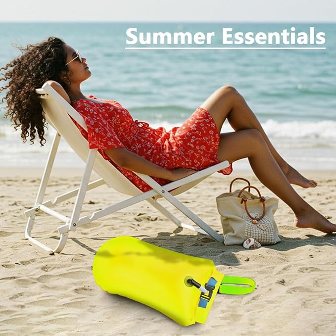 Swim Buoy for Open Water, High-Visibility Swim Safety Float Waterproof Dry Bag for Swimmers Triathletes Kayakers Snorkelers, Swimming Open Water Buoy for Safer Swim Training