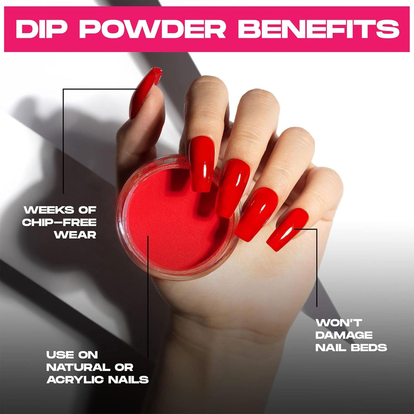 Nailboo PREMIUM Nail Dip Powder, Long-Lasting Dip Nails, Use With Nailboo Essential Liquids, Big Blush Soft Pink Nude Nail Dip Powder, 0.5 oz (1 Pack)