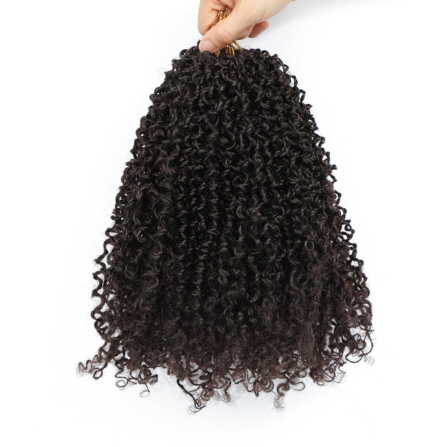 Aksice 8 Inch 8 Packs Yanky Twist Crochet Hair for Women Pre-looped Mini Twist Hair Bohemian Passion Twist Crochet Hair Boho Crochet Braids Synthetic (4#)