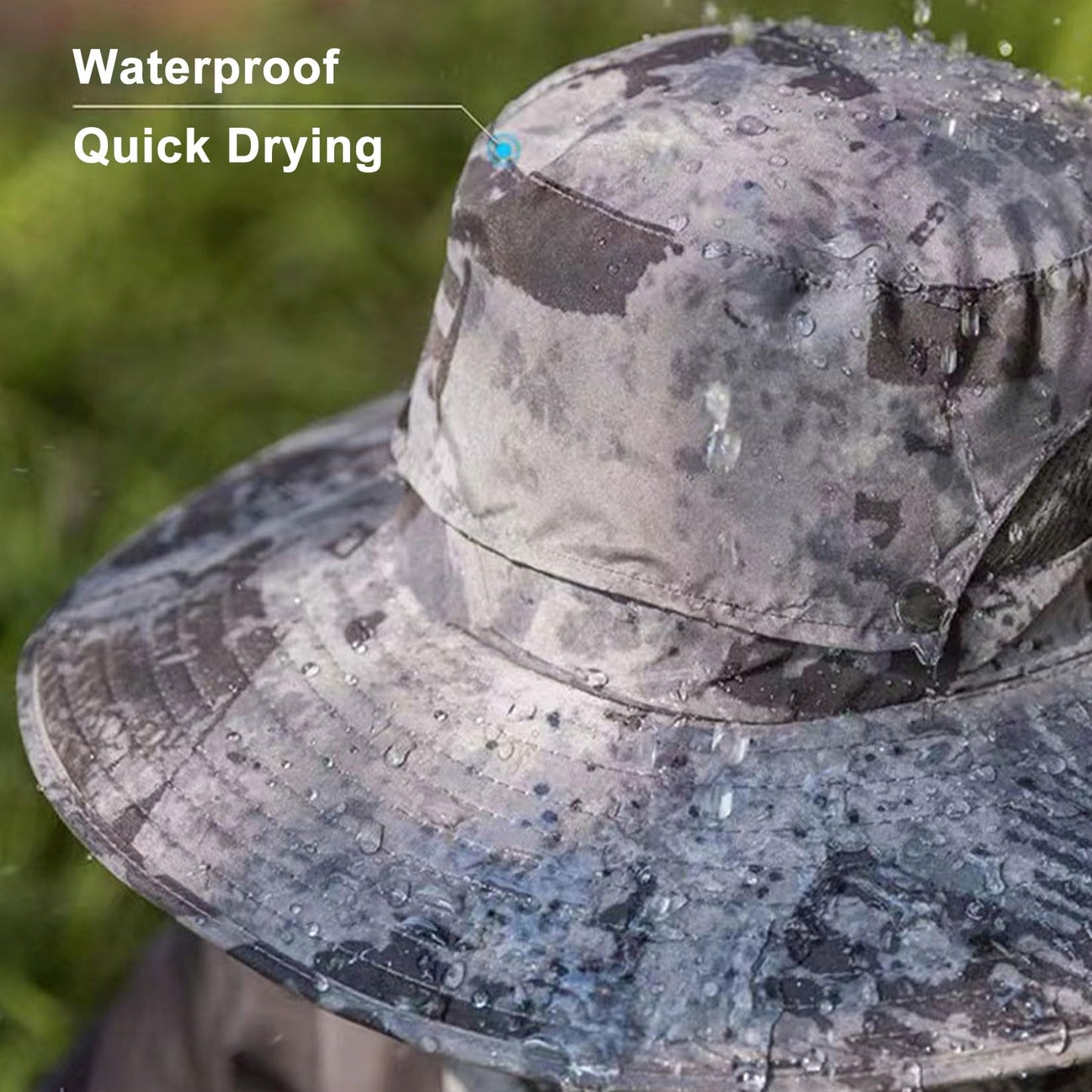 Men Sun Hat with 2 Solar Fan UPF 50+ Fishing Hats Wide Brim UV Protection Sun Hat for Beach Garden Outdoor Sports, USB Charging,Dark gray,One Size