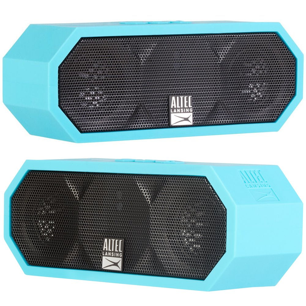 Altec Lansing Jacket H2O 2 - Waterproof Bluetooth Speaker with 3.5mm Aux Port, IP67 Certified & Floats in Water, Compact & Portable Speaker for Travel & Outdoor Use, 8 Hour Playtime