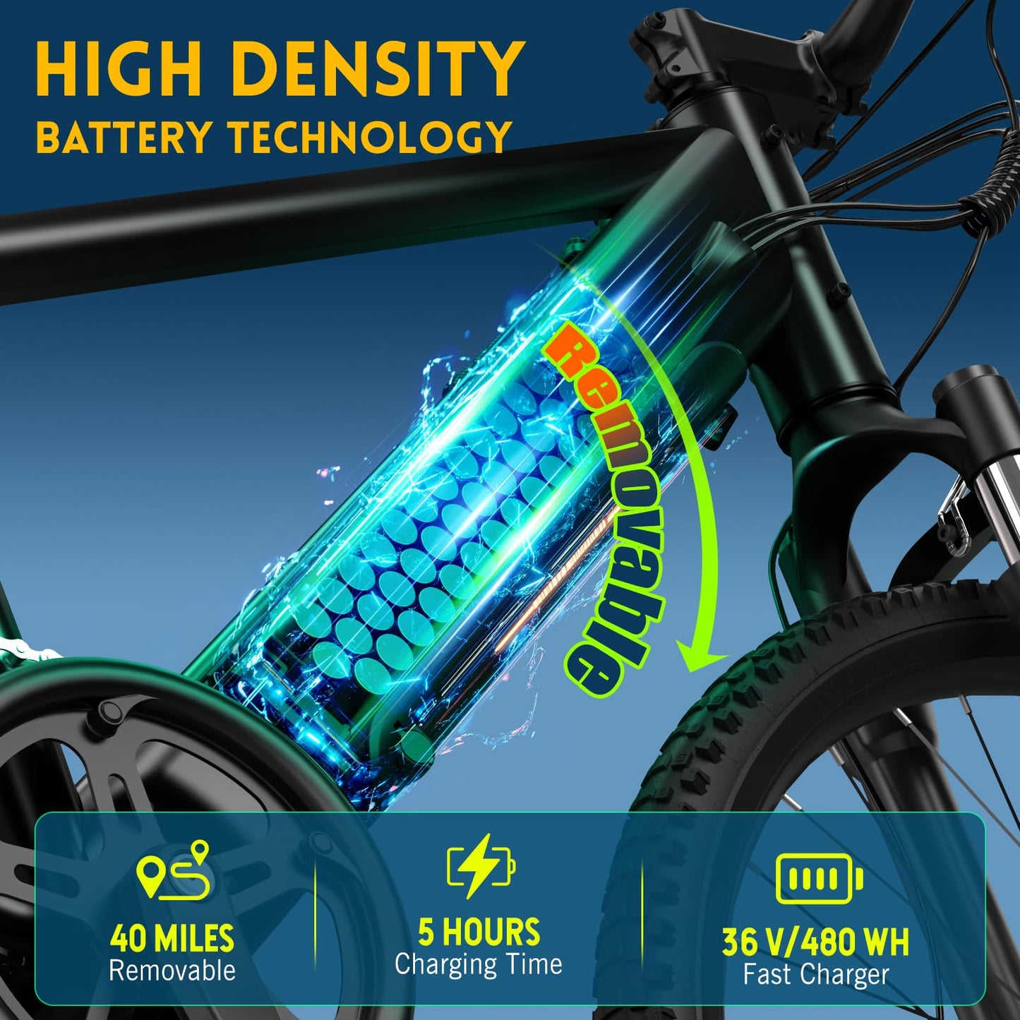 TST Electric Bike for Adults, with 750 W(Peak) Motor, Speed Can Reach 25 mph, 36V/300WH Battery, Max Travel 40 Miles, Equipped with 26 * 1.95" Tyres, and 7-Speed Ebike(Black)