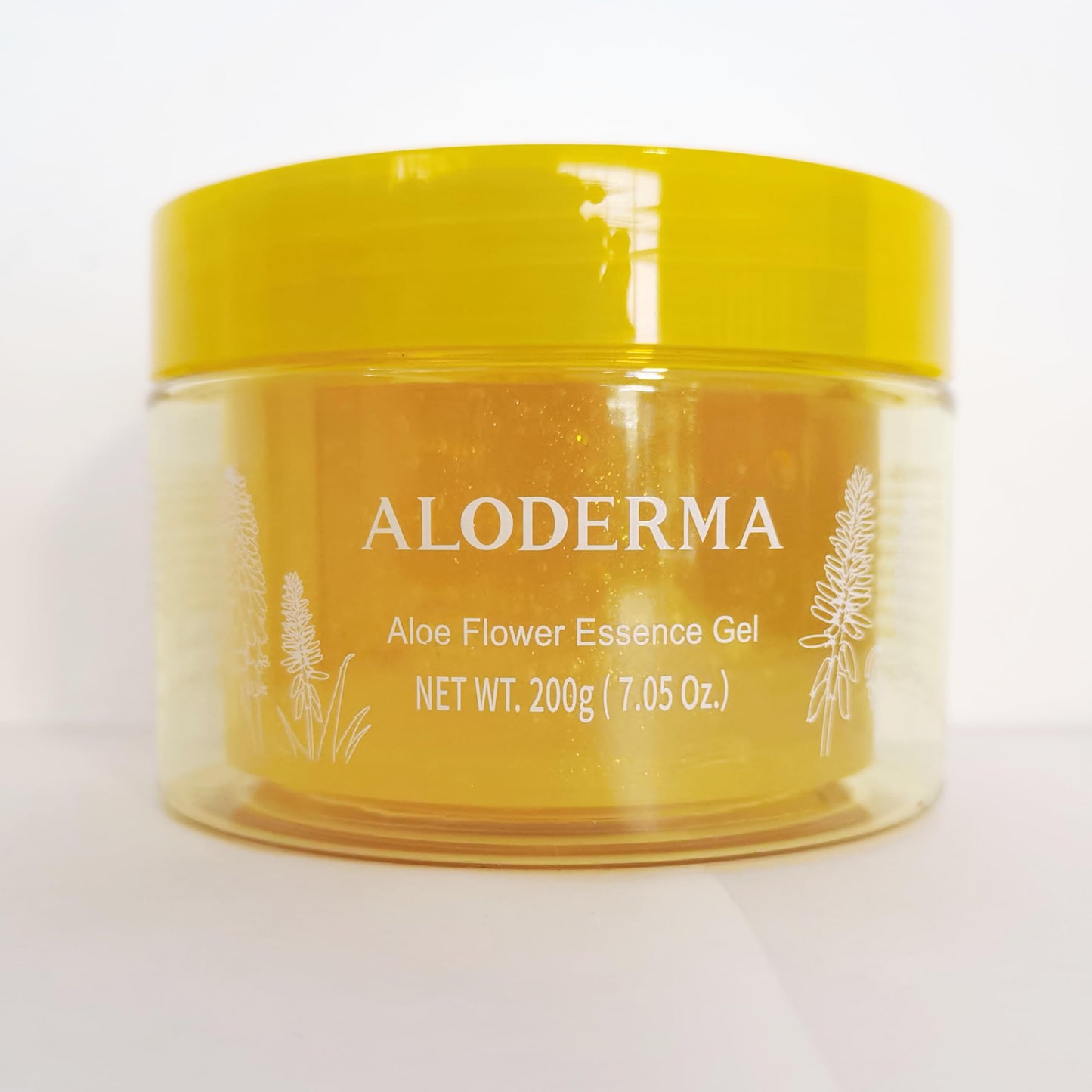 Aloderma Age-Defying Aloe Flower Essence Gel with 24K Gold Leaf, Made within 12 Hours of Harvest - Luxurious Aloe Gel with Allantoin & Hyaluronic Acid for a Shimmering, Youthful Complexion, 7oz 3-Pack