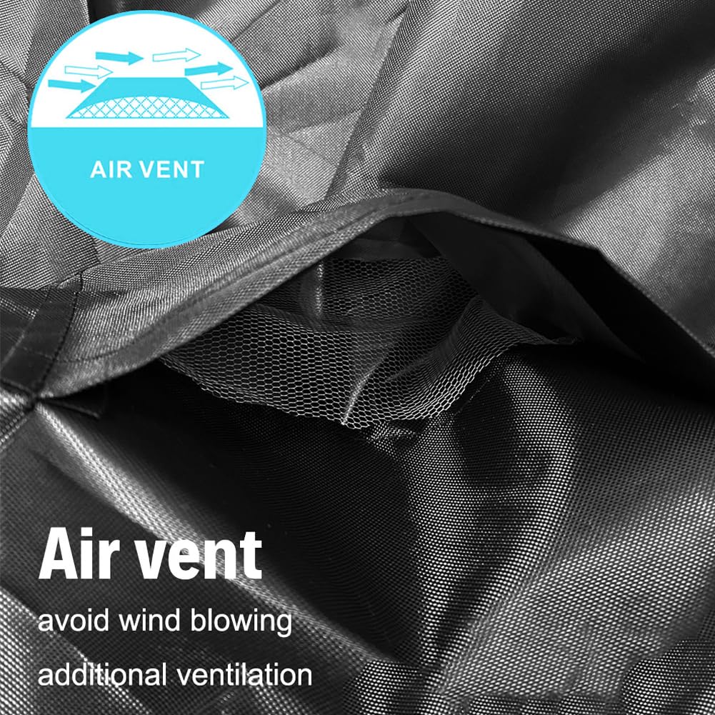 Treadmill Cover Waterproof, Dustproof Running Machine Cover Exercise Workout Equipment Protective with Windproof Drawstring and Air Vents for Home Gym Indoor Outdoor (1)