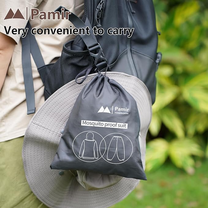Mosquito Net Suit-Jacket Hood& Pants, Light-Weight& Breathable Mesh Clothing for Men& Women, Ideal for Fishing, Hiking.