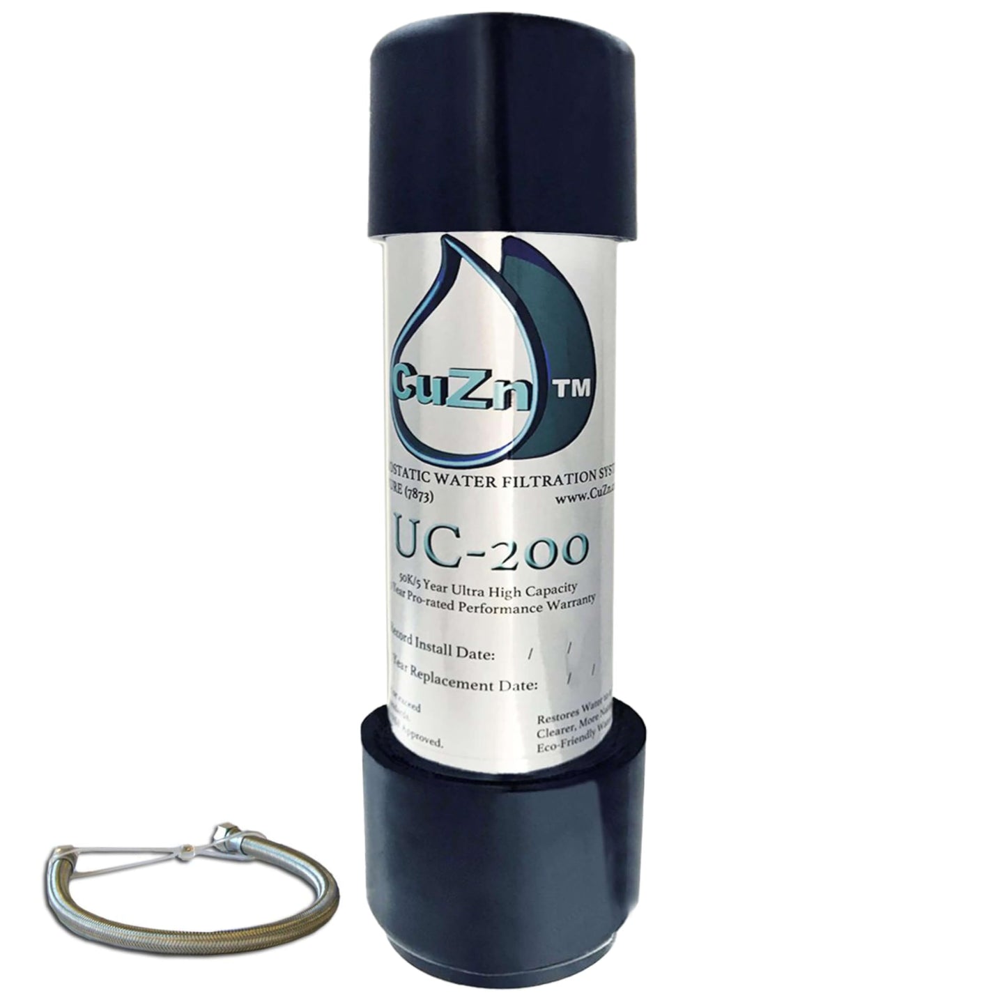 Under Sink Water Filter for Sink Faucet by CuZn, 5 Year Filtration Life, Reduces PFAs, PFOS, Lead, Chlorine, Improves Taste of Tap Water with NSF/ANSI 42 & 372 Certified High Performance