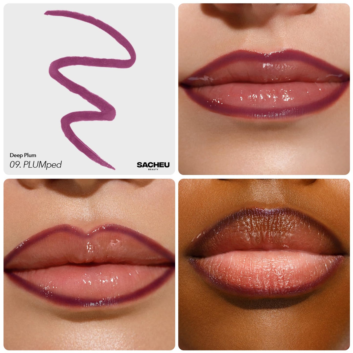 Sacheu Lip Liner Stay-N - Peel Off Lip Stain. Long Lasting Matte Lip Tattoo, Transfer Proof Lipstain Infused with Hyaluronic Acid & Vitamin E, for All Skin Types. Vegan and Cruelty-Free, PLUMped