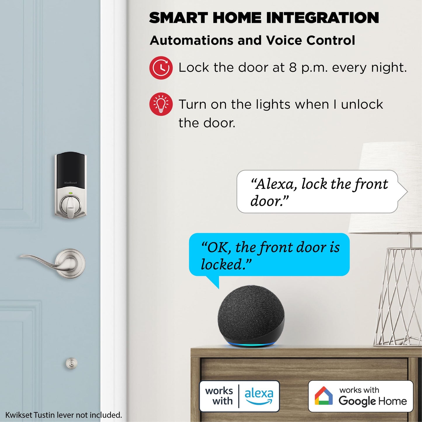 Kwikset Halo Touch Fingerprint Wi-Fi Smart Lock, Keyless Entry Door Low Profile Deadbolt, Geofence Auto-Unlock, Grade AAA Certified, No Hub Easy Install, Satin Nickel Lifetime Finish Warranty, Arch
