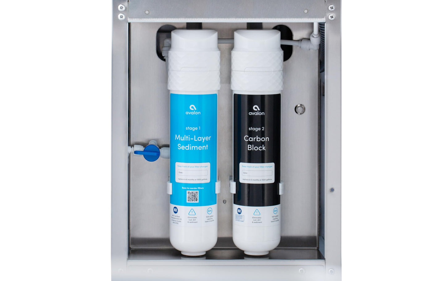 Avalon Freestanding Bottle Filler, Sensor Dispensing, UV Cleaning, Digital Bottle Counter Display, Dual Filtration, WiFi Enabled