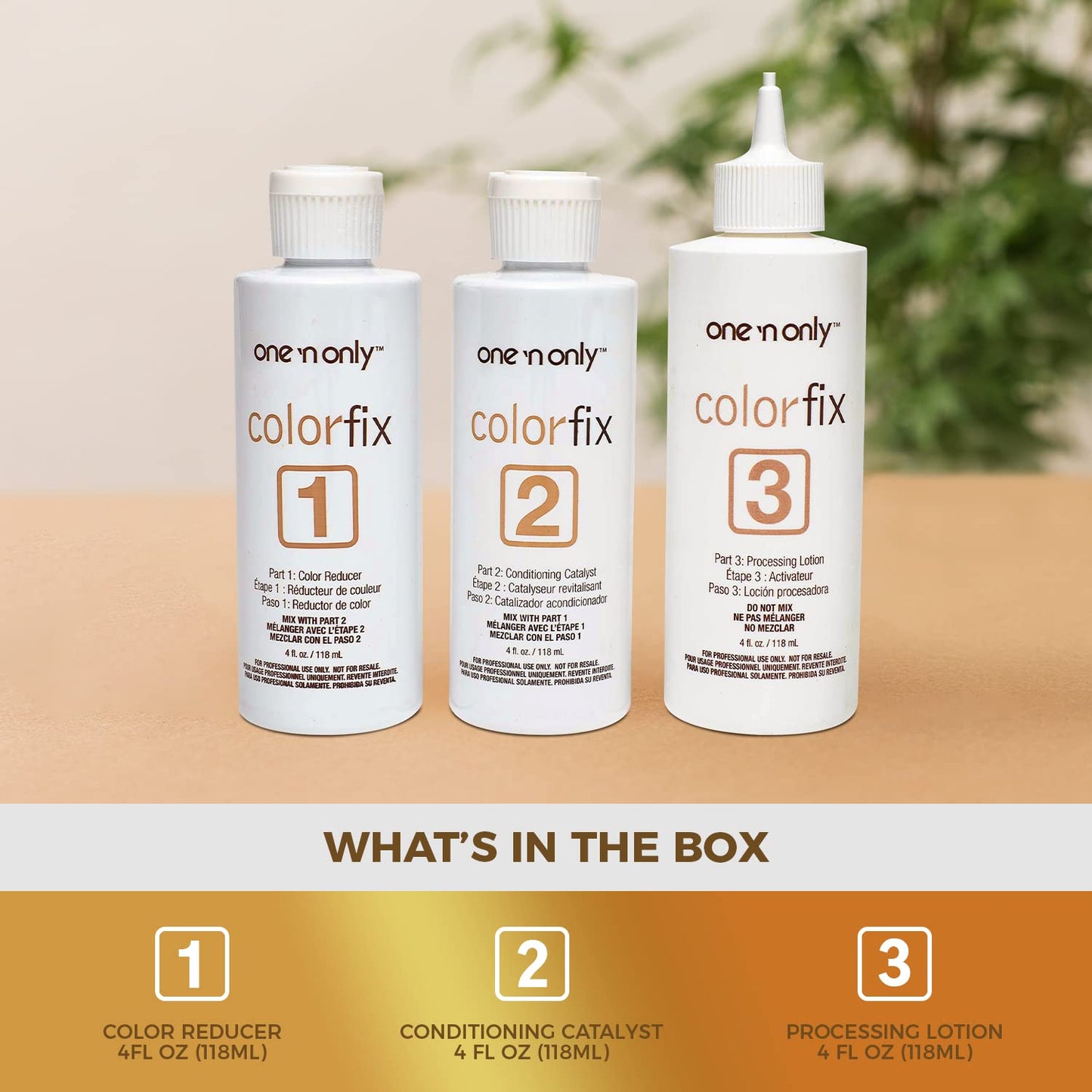 One N Only Colorfix Permanent Hair Color Remover Kit With Argan Oil - Dye Removes Any Level