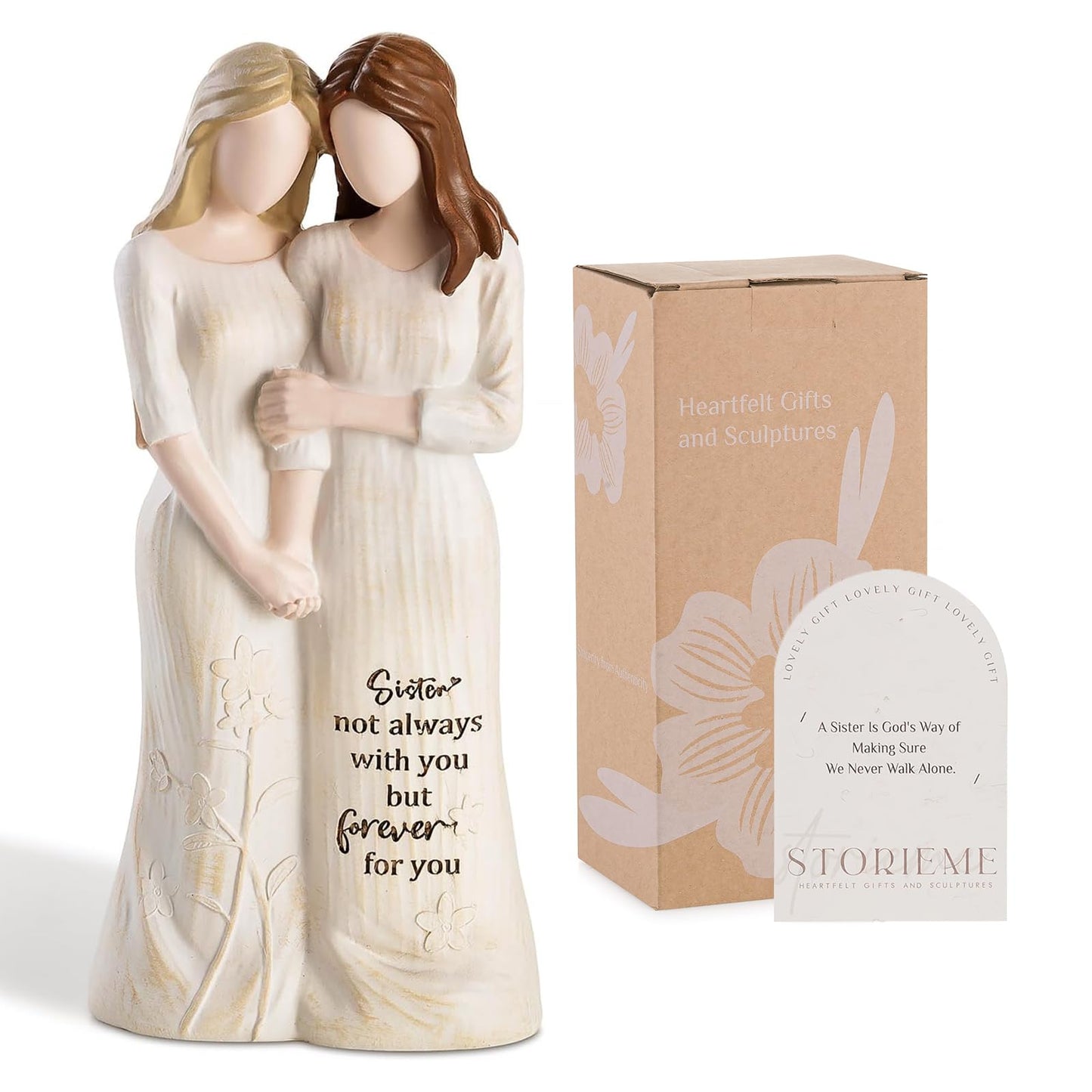 Sister Figurines - Best Friends Gifts for Women, Bestie Friendship Christmas & Birthday Gift