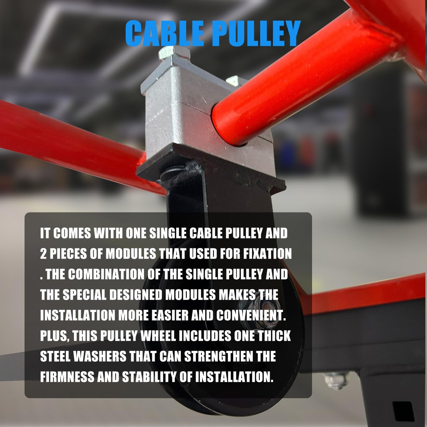 Upgraded Cable Pulley System , LAT Pull Down Machine for Home Gym Equipment, Weight Pulley System for Cable Machine, LAT Pulley System for Strength Training Power Cages, Power Racks (Diameter 30mm)