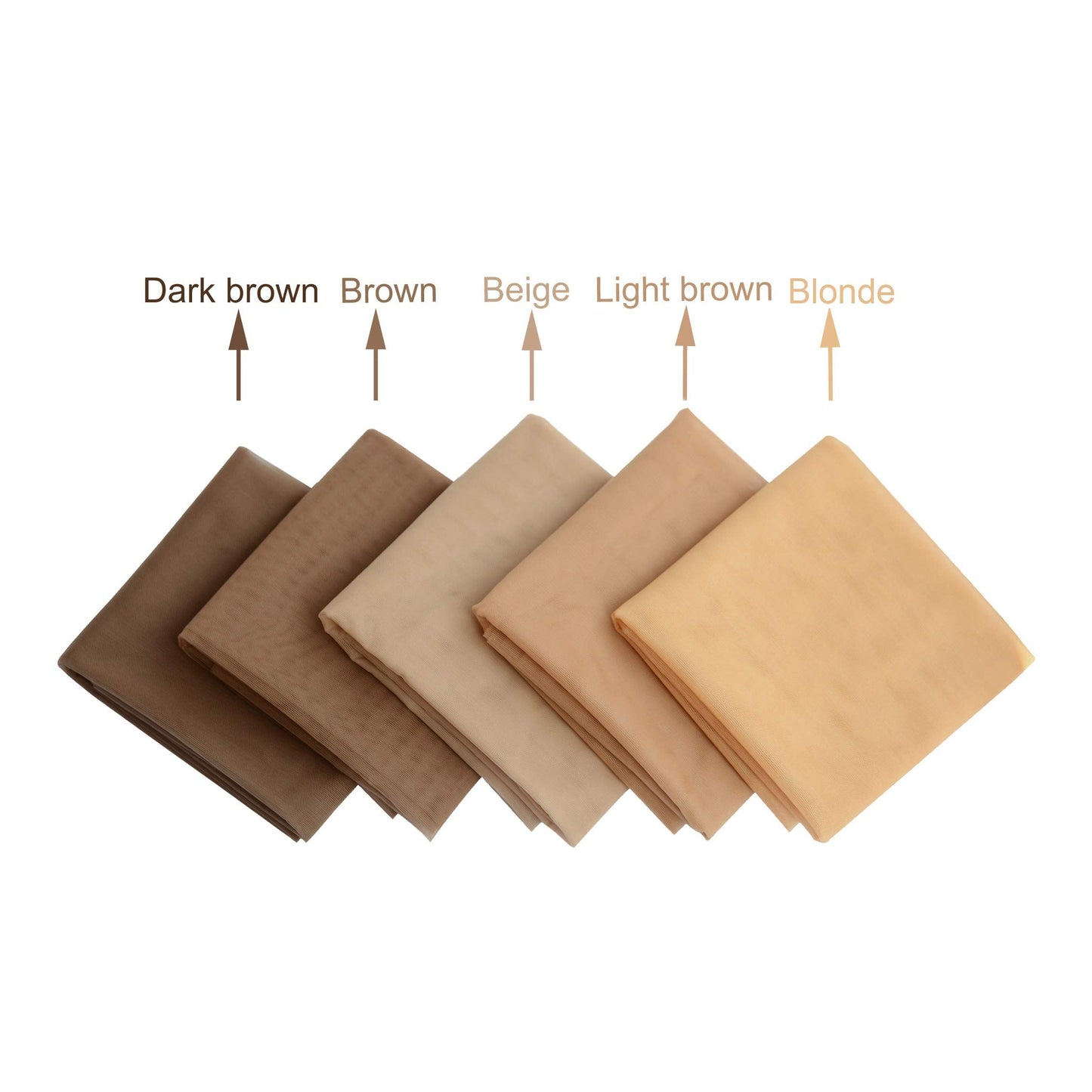 1 Yard Swiss Lace Net for Wig and Wig Caps Making Lace Wigs Material or Lace Closure Hair Net (Dark Brown)