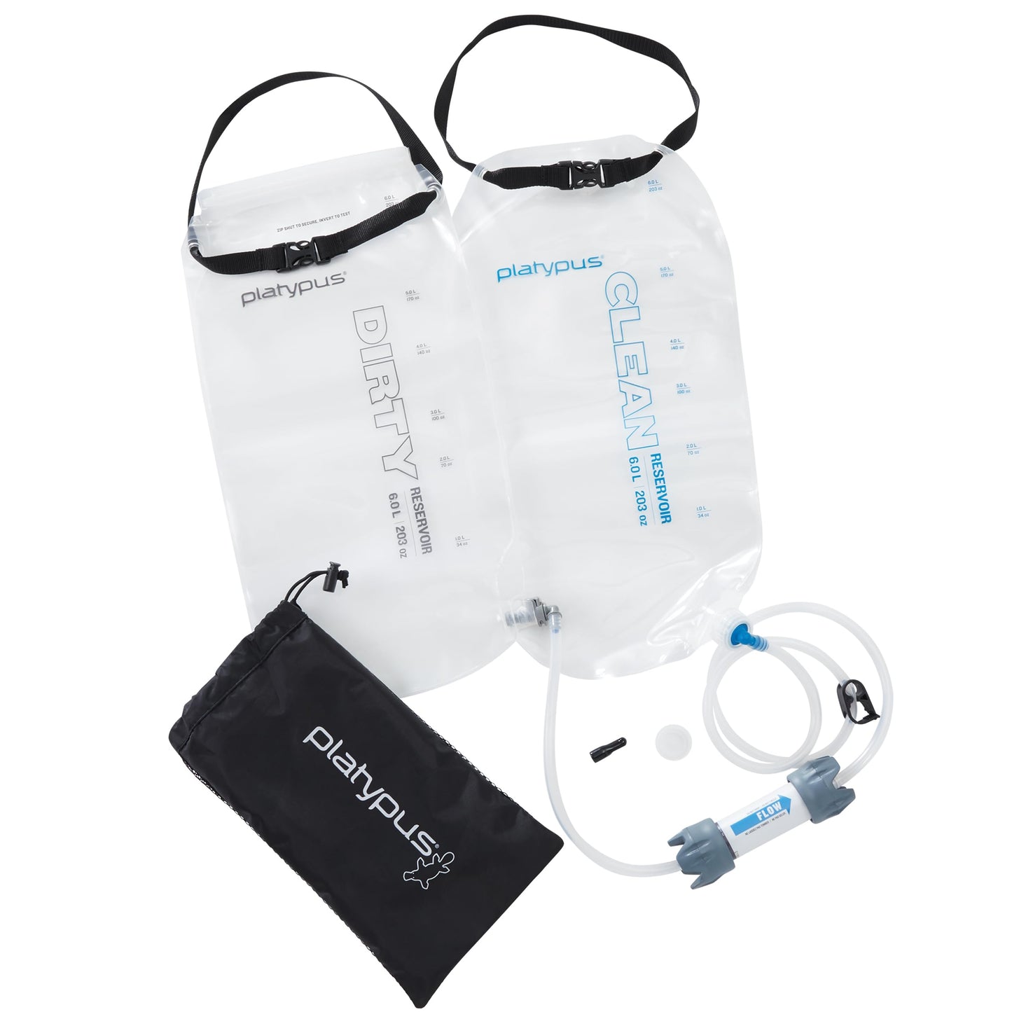 Platypus GravityWorks Group Camping Water Filter System, 6-Liter