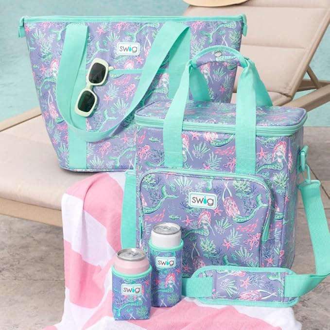 Swig Life Zippi Cooler, Insulated Cooler Bag, Collapsible Soft Bag with Zipper, Large & Insulated, Waterproof for Drinks, BPA Free Food Safe