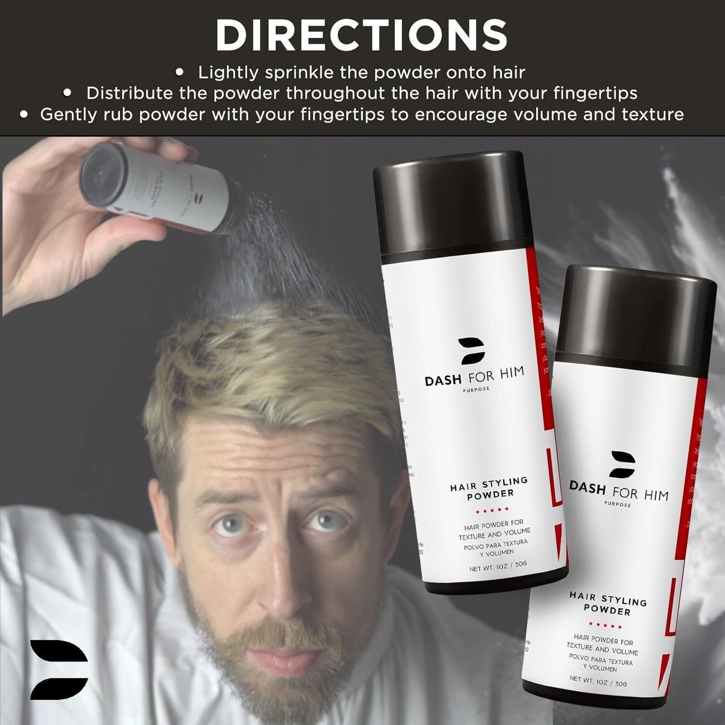 Hair Styling Powder for Men or Women - Premium Texturizing and Volumizing Hair Texture Powder Colorless and Easy to Apply on Hairs with Long Lasting Hold (30g/1.05oz)