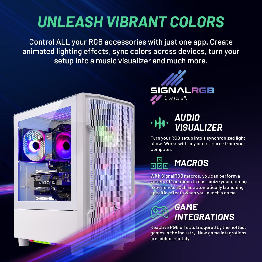 Skytech Archangel Gaming PC Desktop, Intel i5 13400F 2.5 GHz (4.6GHz Turbo Boost), NVIDIA RTX 4060 8GB GDDR6, 2TB SSD, 32GB DDR5 RAM 5200 RGB, 650W Gold PSU, Wi-Fi, Win 11 Home