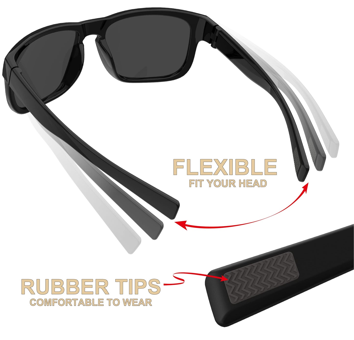 QOOL TIMES Living out your F11 sport Polarized driving Sunglasses Men, Casual Lifestyle Boating Sailing Hiking Fishing gifts Outdoors Justin holbrook