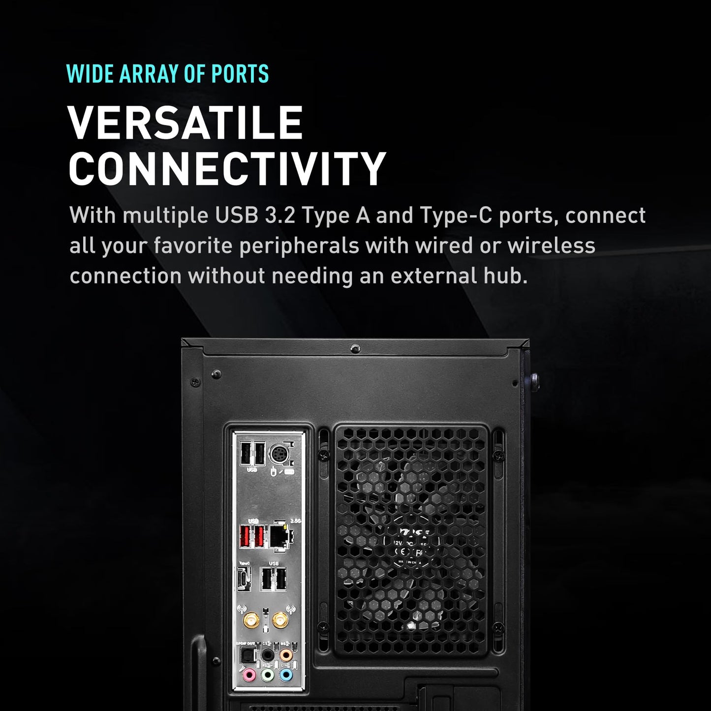 MSI Codex R Gaming Desktop: Intel Core i5-13400F, RTX 4060, 32GB DDR5, 2TB M.2 NVMe Gen3, RGB Fan Cooling, 650W 80+ Gold, Keyboard & Mouse, DIY Friendly, Windows 11 Pro: 13NUC5-068US,Black