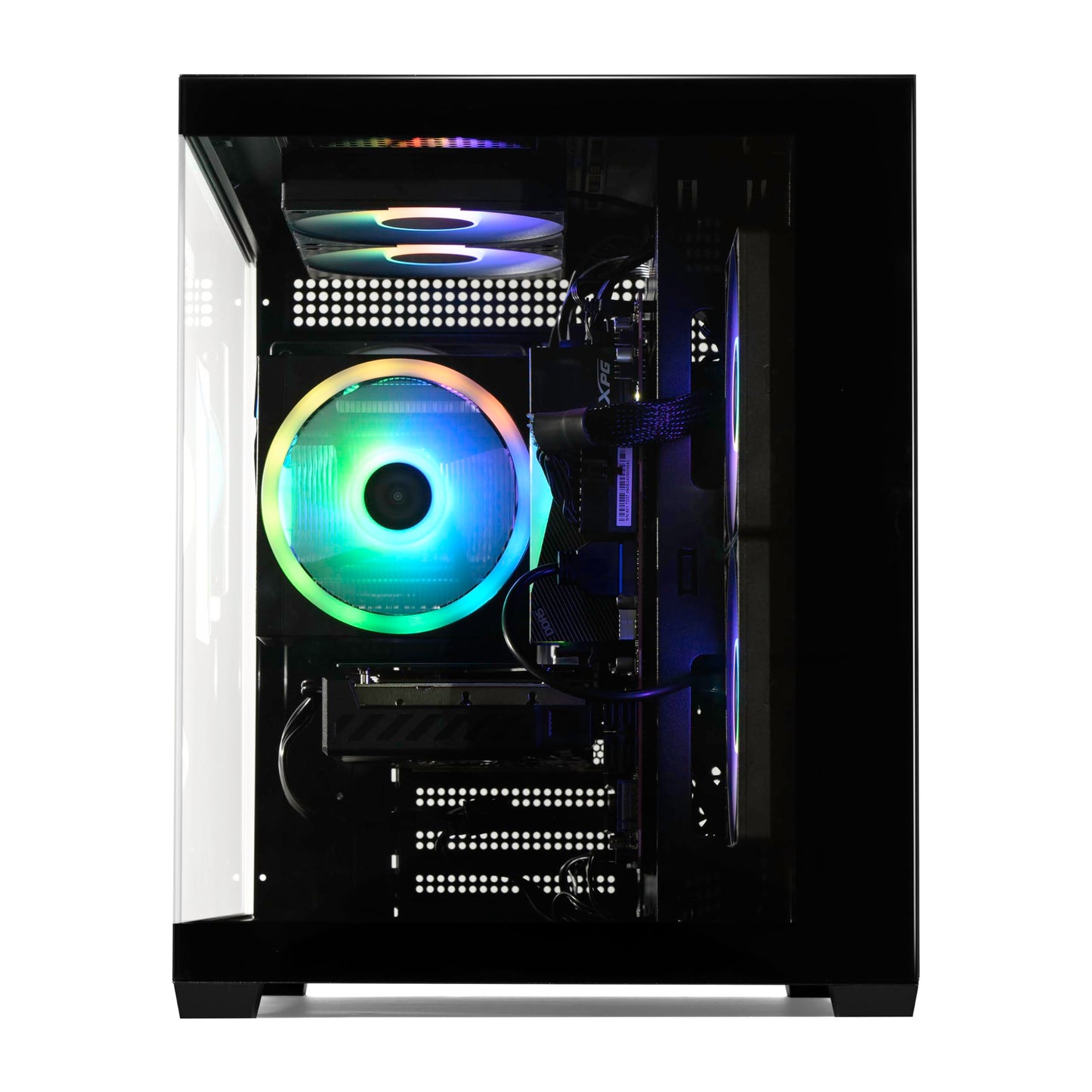 STORMCRAFT Sirius AI Gaming Desktop - Intel i7 14700F up to 5.4 GHz | RTX 5060 Ti 16G GDDR7 | 32GB DDR5 RGB 6000MHz| 2TB NVMe Gen4 SSD | Intel B760 Motherboard | 650W Gold PSU | Win 11 Home VR Ready