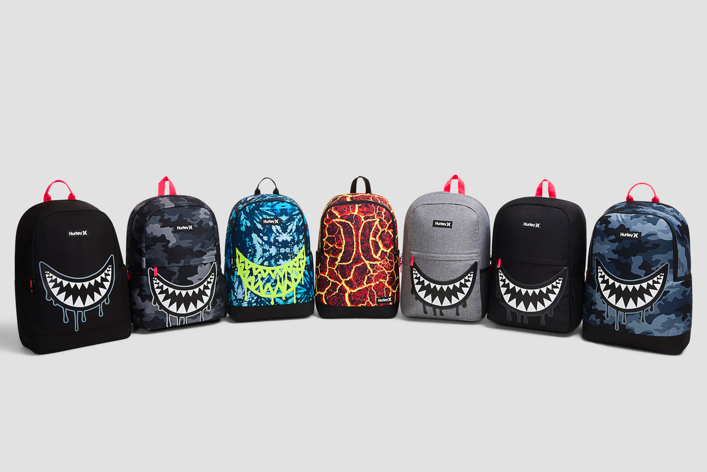 Hurley Graphic Backpack, Black/Black, O/S