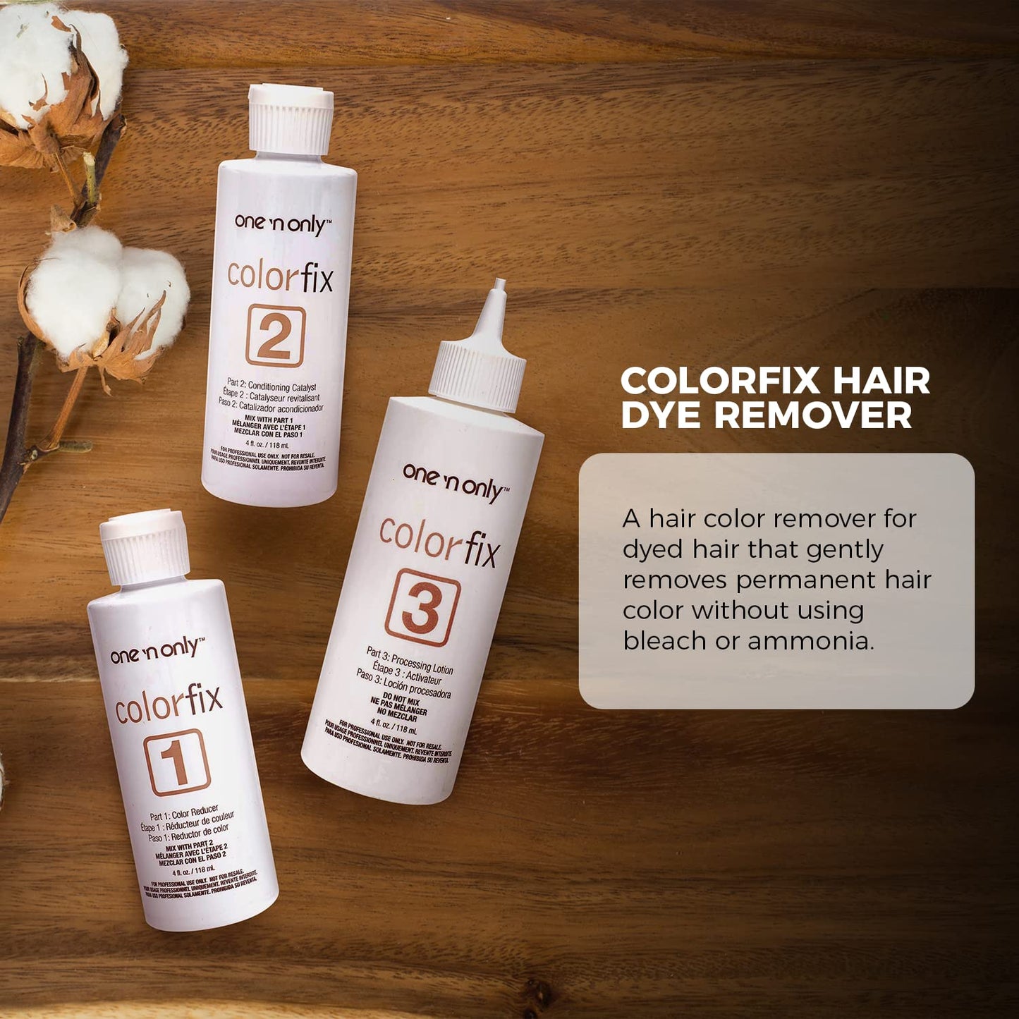 One N Only Colorfix Permanent Hair Color Remover Kit With Argan Oil - Dye Removes Any Level