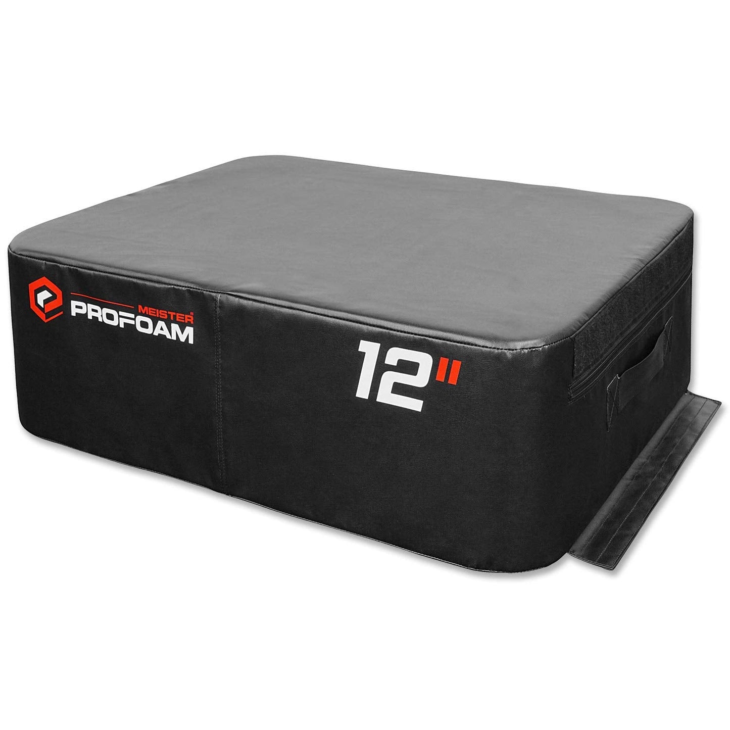 Meister PROFOAM Plyo Boxes - Foam Plyometric Jump Boxes for Professional Gyms - Black - 3 Box Set (18", 12", 6")