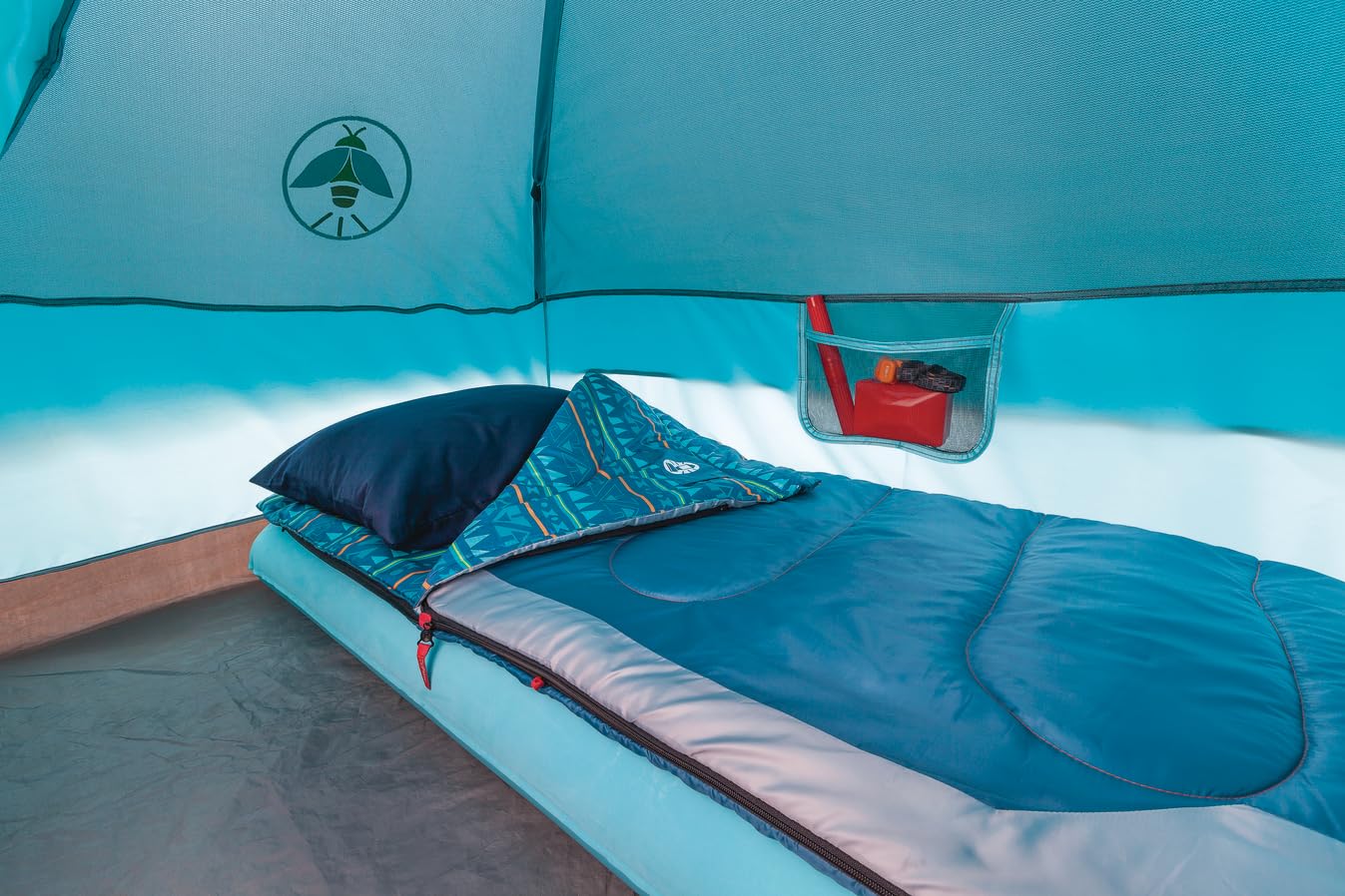 Coleman Kids Wonder Lake Tent 2-Person Glow-In-The-Dark Tent for Campsite Backyard or Indoor Use Sets Up in About 10 Minutes Rainfly Included