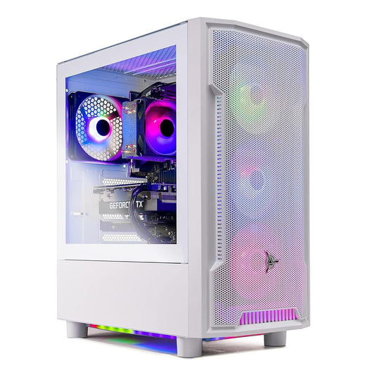 Skytech Gaming Archangel Desktop PC, Intel i5 14400F 2.5 GHz (4.7GHz), NVIDIA RTX 4060 8GB, 2TB NVMe SSD, 32GB DDR5 RAM 5600 RGB, 650W Gold PSU, Wi-Fi, Win 11