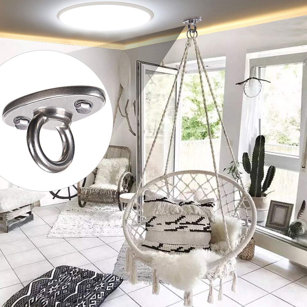 BeneLabel Wall Ceiling Mount Bracket for Suspension Strap Trainer, 2800lb Capacity, Body Weight Strength Training Systems, Aerial Yoga Swing & Hammock, Resistance Band, Battle Rope, Boxing Equipment