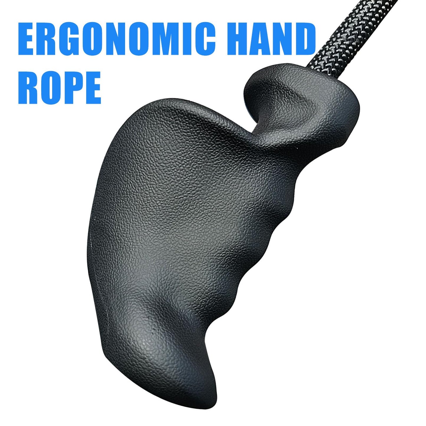 Ergonomic Tricep Rope Pull Down Attachment, Upgraded Long Triceps Rope Cable Attachments for Gym, LAT Pull Down Bar for Cable Machine, Tricep LAT Pulldown Workout Cable Attachments (Hand ROPE-06)