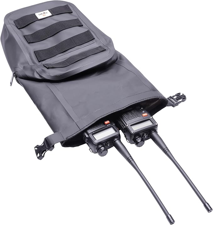 Dry Shield MOLLE Faraday Bag (9.5" x 6" x 2.5"), Signal Blocking, Waterproof & Submersible Tactical Bag with RF Shielding for Electronic Security