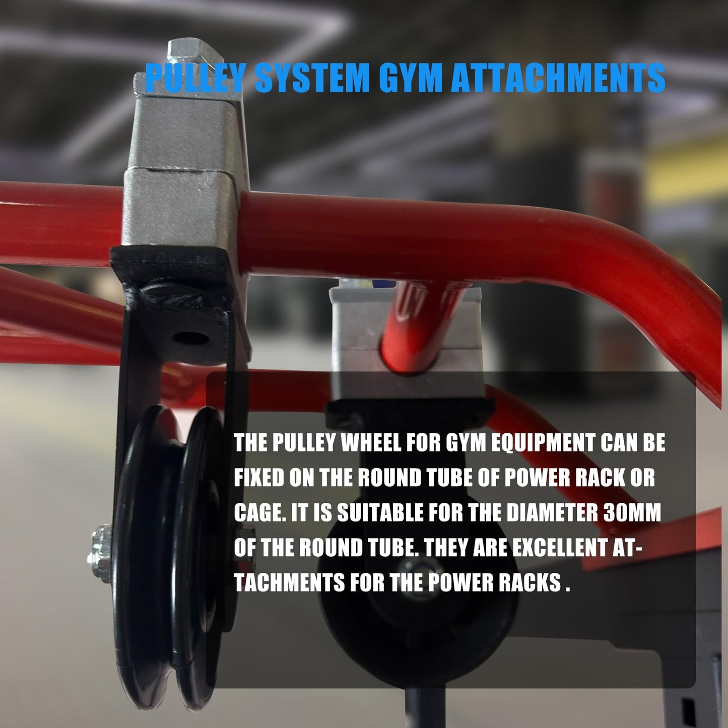 Upgraded Cable Pulley System , LAT Pull Down Machine for Home Gym Equipment, Weight Pulley System for Cable Machine, LAT Pulley System for Strength Training Power Cages, Power Racks (Diameter 30mm)