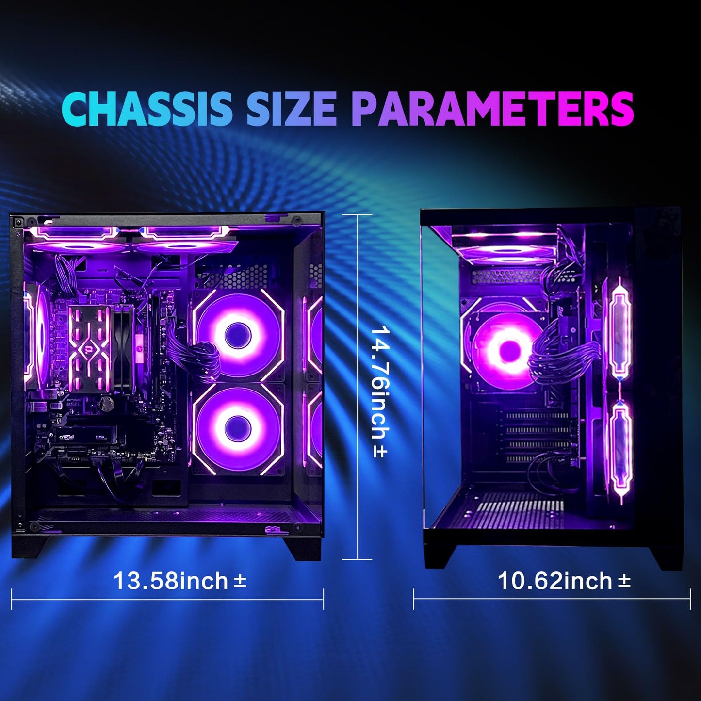 AEXPXO PC Desktop,AMD Ryzen 5 5600GT 3.6GHz,16GB DDR4 RAM 3200MHz,1TB NVME SSD,Supply WiFi/Bluetooth Support for Office, Light Entertainment, Video Editing