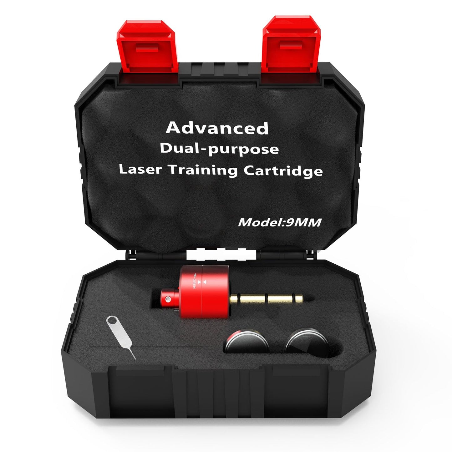 Angeebin Advanced Laser Training Cartridge and Boresighter Two-in-One Dual-Purpose for 9mm/.357/.38spl to Boresighter and Dry Fire Practice