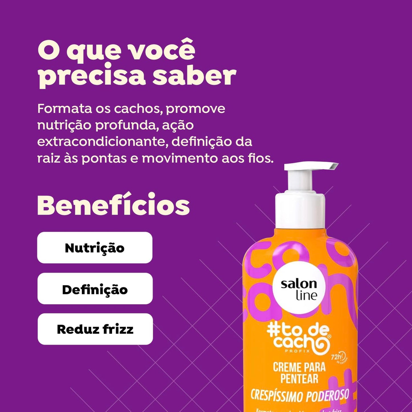Salon Line - Linha #ToDeCacho (Crespissimo Poderoso) - Creme para Pentear 300 Ml - (#ImWithCurls (Powerful Curls) - Combing Cream 10.14 Fl Oz)