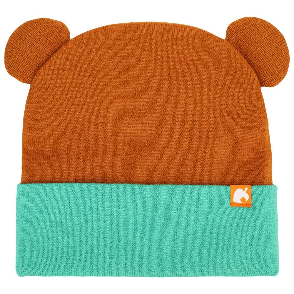 Animal Crossing Tom Nook Big Face Knit Beanie Multicolored