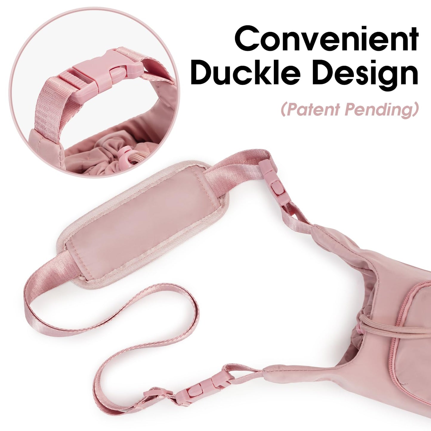 Ceneda Water Bottle Carrier Bag with Phone Pocket 32oz 40oz Tumbler Insulated Water Bottle Holder with Adjustable Shoulder Strap Carrier Sling Bag (Pink)