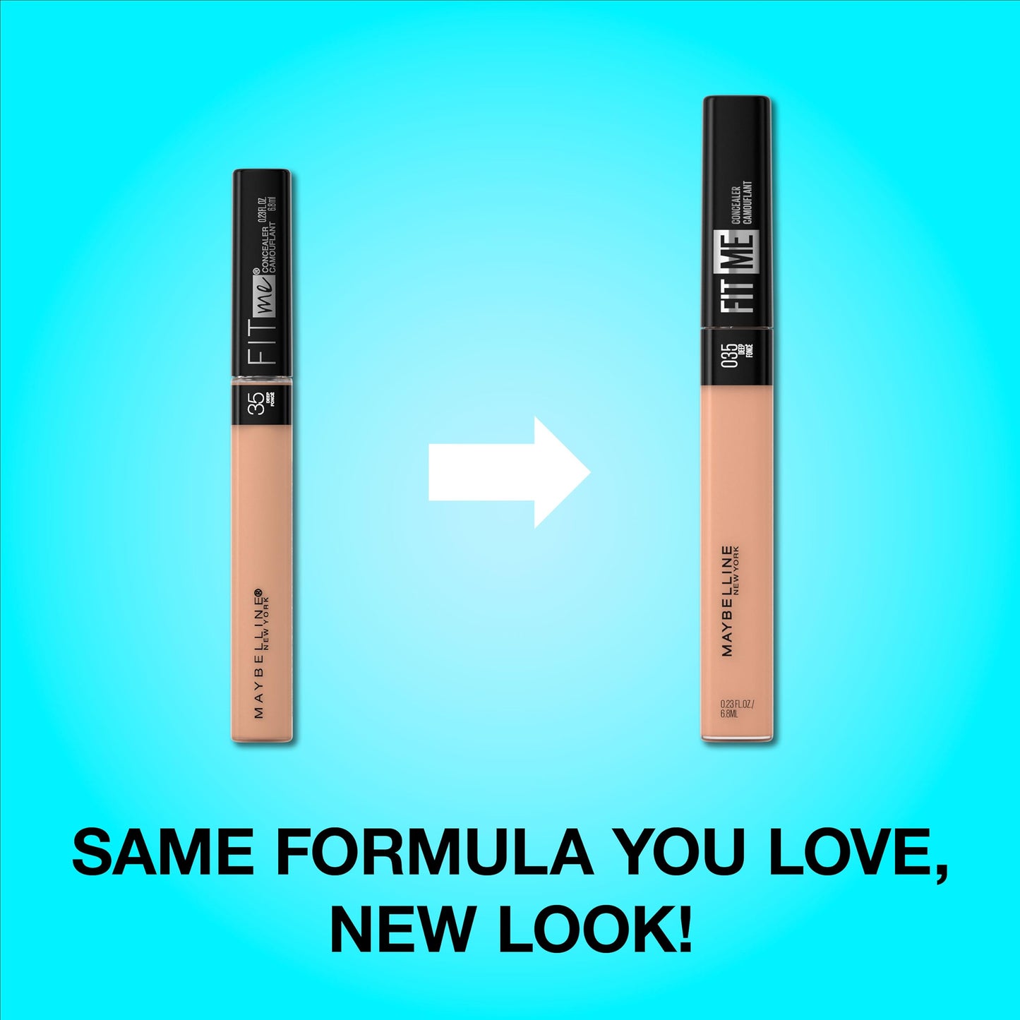 Maybelline New York Fit Me Liquid Concealer Makeup, Natural Coverage, Lightweight, Conceals, Covers Oil-Free, Tan, 1 Count (Packaging May Vary)