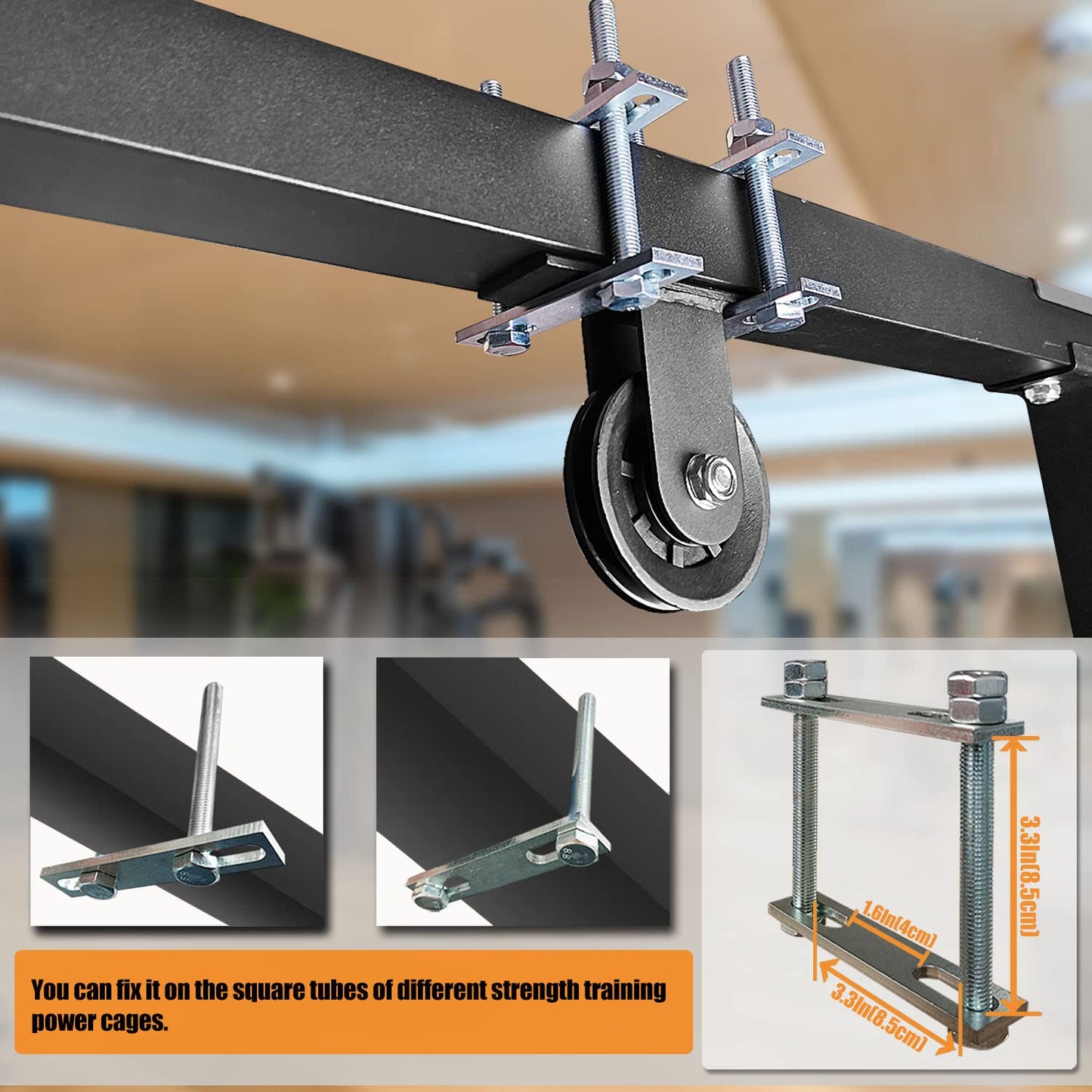 Upgraded Cable Pulley System Gym, LAT Pull Down Machine for Home Gym Equipment, Weight Pulley System for Cable Machine, LAT Pulley System Gym for Strength Training Power Cages, Power Racks (Style 2)…