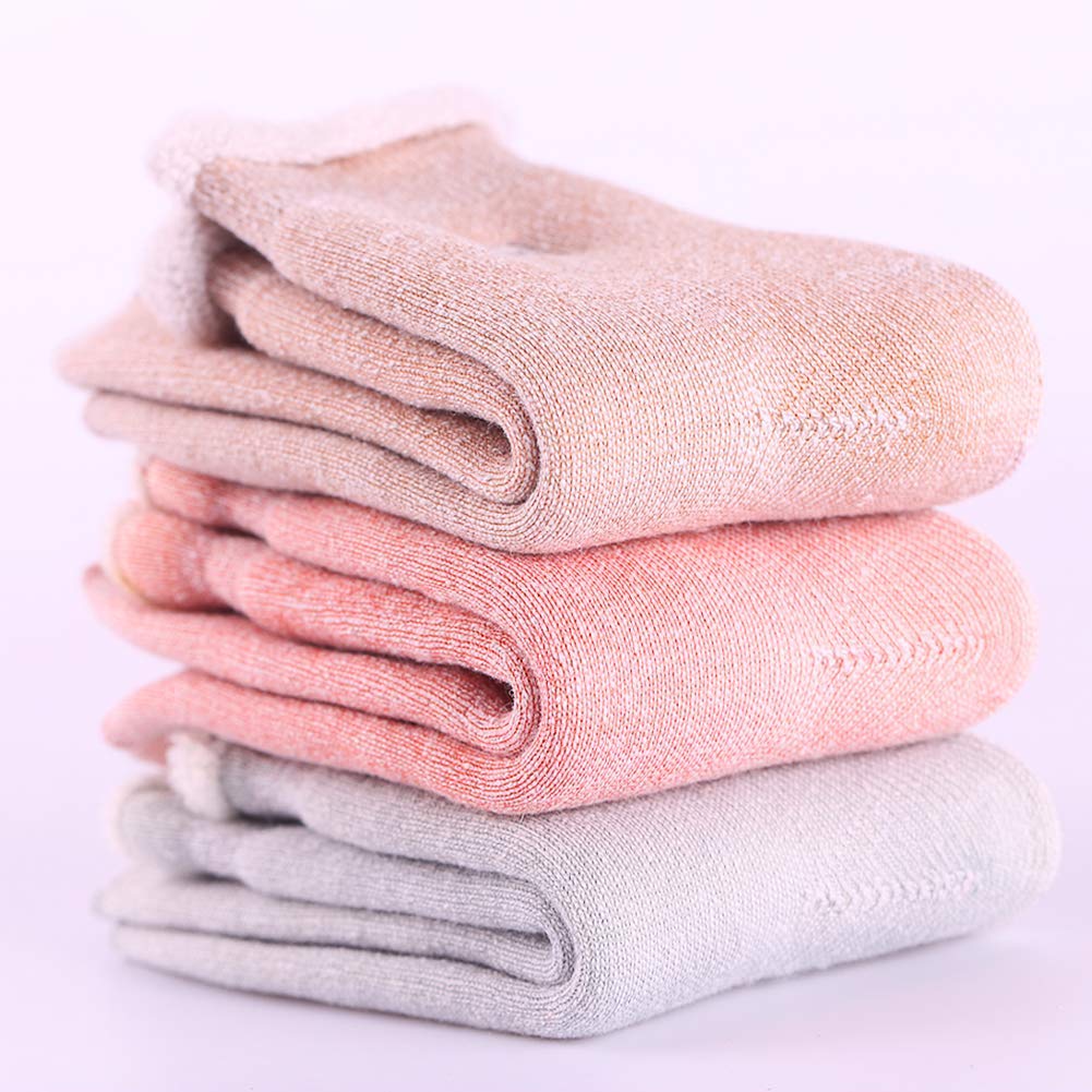 Womens Super Thick Wool Socks - Soft Warm Comfort Casual Crew Winter Socks (Pack of 3), Multicolor