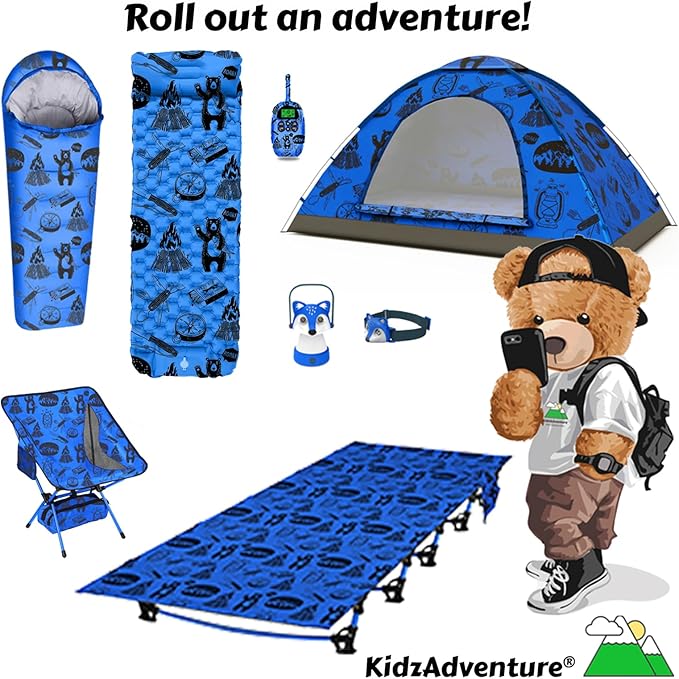 Kids Camping Cot and Toddler Travel Bed | Lightweight and Compact Cots for Sleeping | 5’9” x 27.5” x 5.3” – Portable Folding Cot for Toddler, Kids, Youth and Even Adults